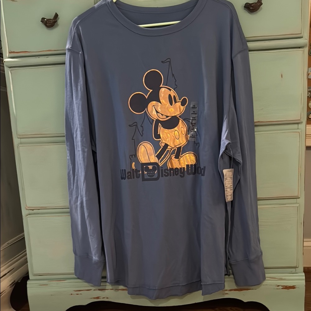 Disney Unisex Adults 50th Anniversary Long Sleeve Mickey NWT